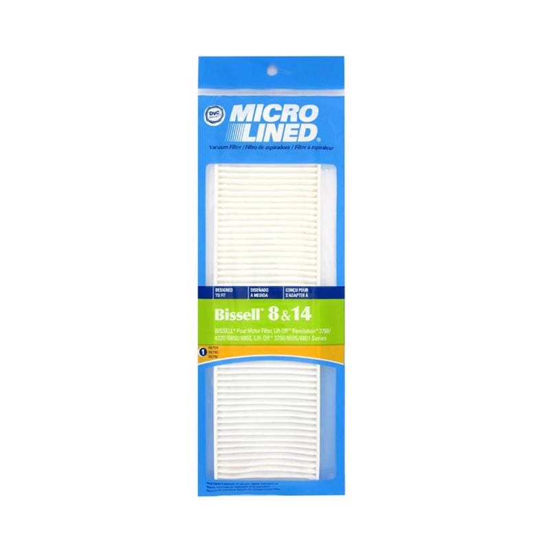 DVC BR-1860 Micro Lined Vacuum Filter For Bissell 1 pk Bissell Style 8 & 14