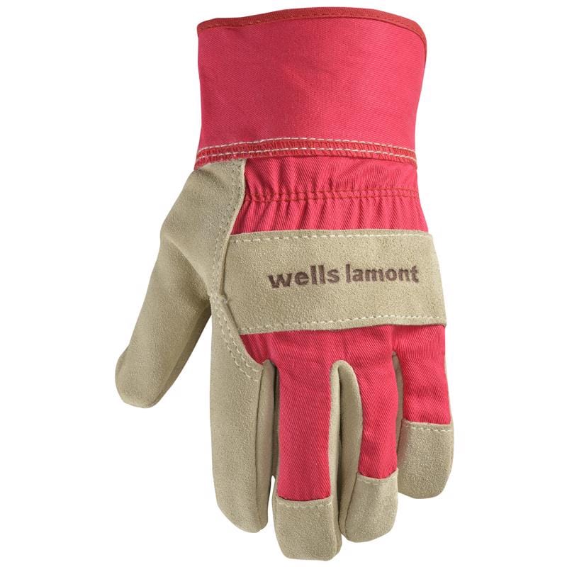 Wells Lamont 4113M-800 Women's Outdoor Work Gloves Red M 1 pk