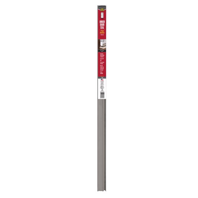 M-D Building Products 06015 Silver Aluminum Under Door Seal For Doors 36 in. L X 1.63 in.