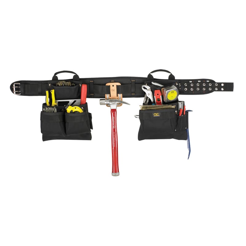 CLC 5608 17 pocket Polyester Fabric Tool Belt 24.5 in. L X 16.5 in. H Black 29 in. 46 in.