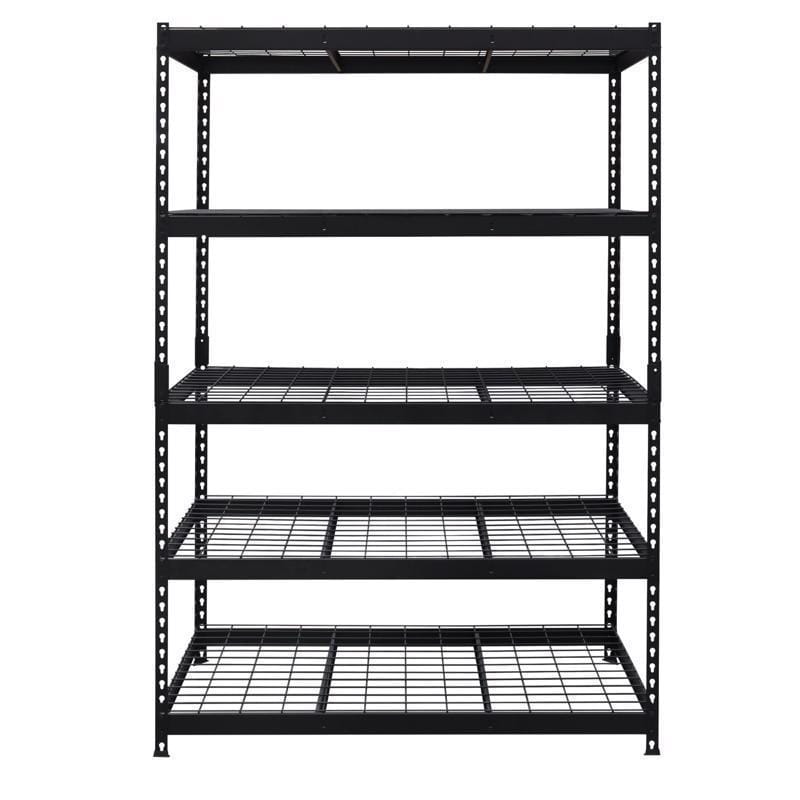 Ar Shelving TRCM18513KFUS0 HD Metal 72 in. H X 48 in. W X 24 in. D Steel 5-Tier Shelving Unit