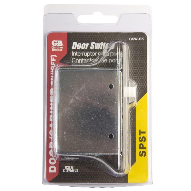 Gardner Bender GSW-SK 10 amps Single Pole Momentary Door Jam Switch White 1 pk