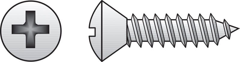 Hillman 0823696 No. 10 Ga. X 1-1/2 in. L Phillips Oval Head Sheet Metal Screws 100 pk