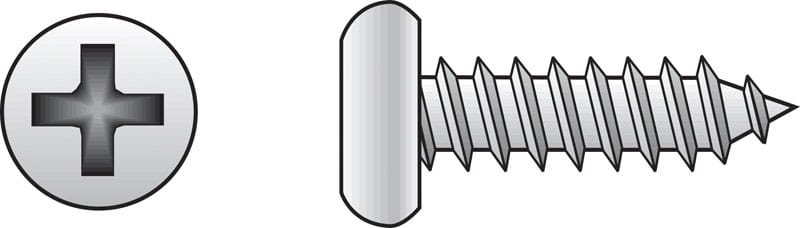 Hillman 0823220 No. 6 Ga. X 5/8 in. L Phillips Pan Head Sheet Metal Screws 100 pk