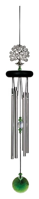 Woodstock Chimes WFTE Signature Collection Silver Aluminum 19 in. Tree of Life Wind Chime