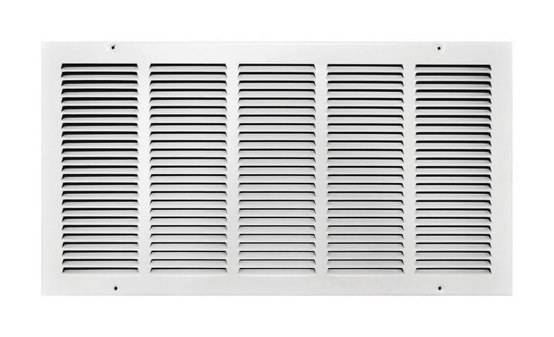 Tru Aire C17024X12 24 in. H X 12 in. W 1-Way Powder Coat White Steel Return Air Grille