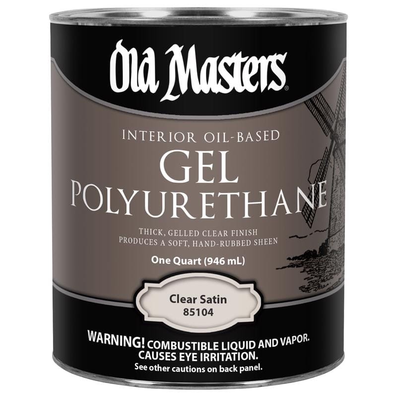 Old Masters 85104 Satin Clear Oil-Based Polyurethane 1 qt