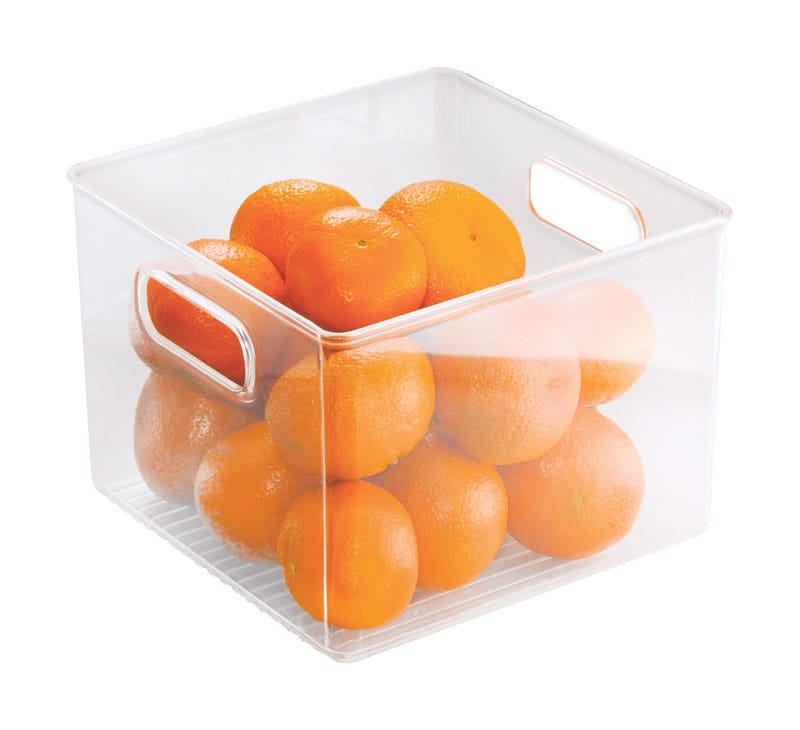 Idesign 71230 0.22 cu ft Clear Storage Bin 6 in. H X 8 in. W X 8 in. D