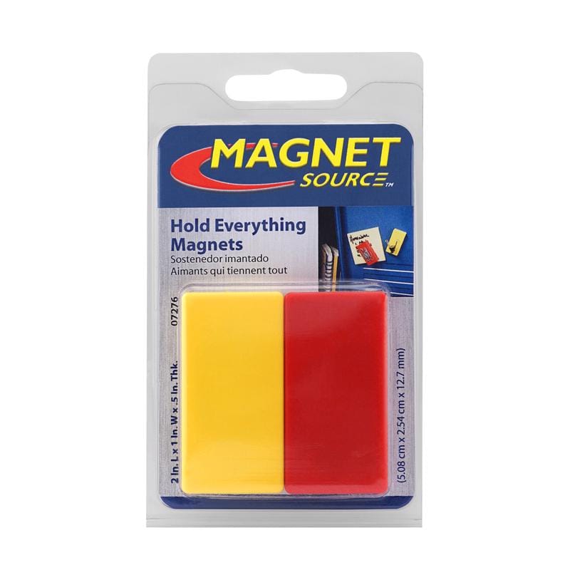 Magnet Source 07276 2 in. L X 1 in. W Assorted Magnetic Posting Magnets 3 lb. pull 2 pc