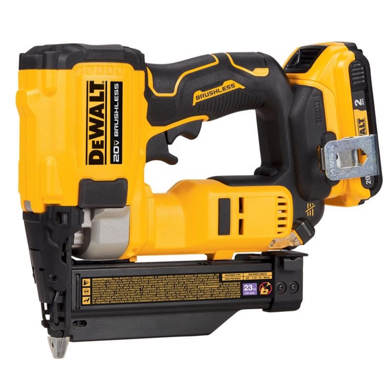 Dewalt DCN623D1 20V MAX ATOMIC 23 Ga. Cordless Compact Pin Nailer Kit (Battery & Charger) 20 V