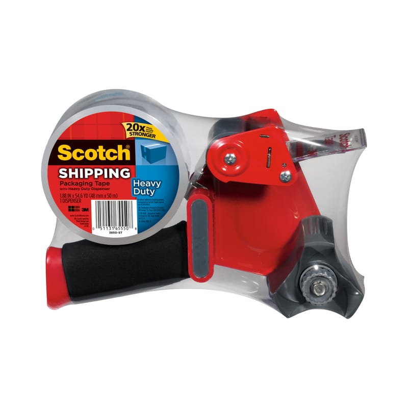 Scotch 3850-ST 1.88 in. W X 54.6 yd L Packaging Tape with Dispenser