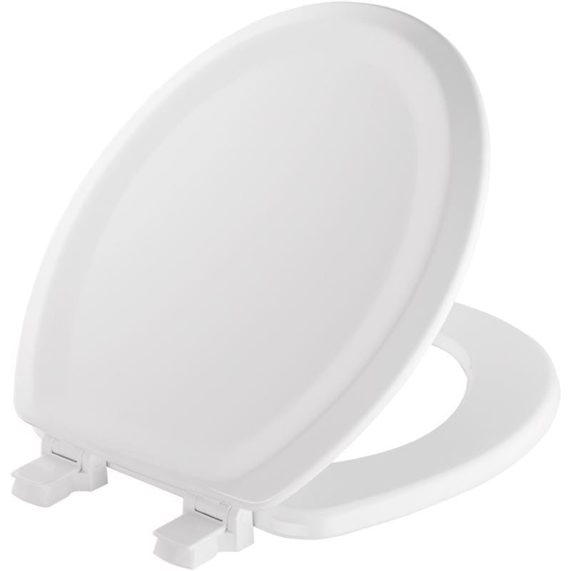 Mayfair BY Bemis 25EC-000 Traditional Round White Enameled Wood Toilet Seat