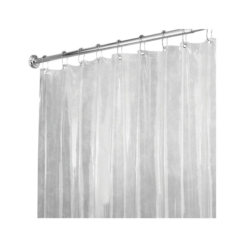 iDesign 14551 72 in. H X 72 in. W Clear Solid Shower Curtain Liner Vinyl