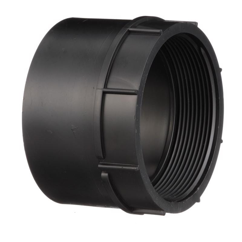 Charlotte Pipe ABS001011200 4 in. Hub X 4 in. D FPT ABS Adapter