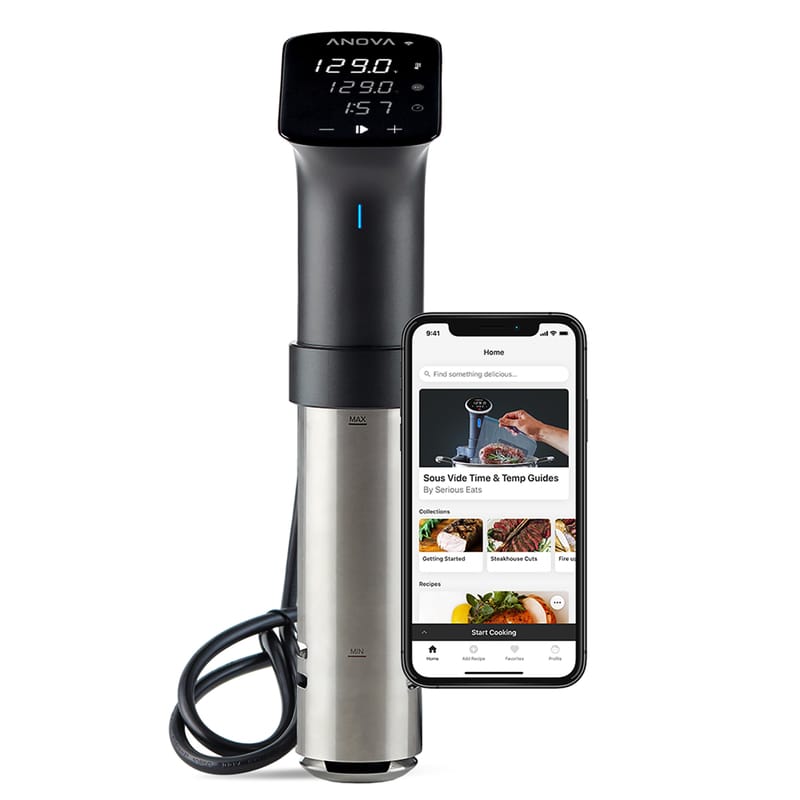 Anova AN600-US00 16 qt Black/Silver Stainless Steel Programmable Sous Vide Immersion Cooker