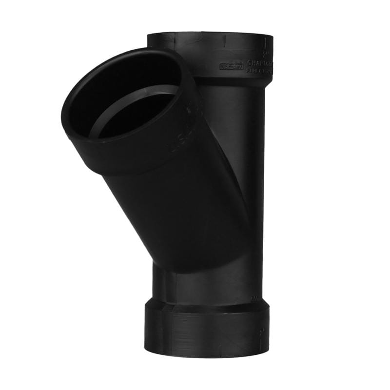 Charlotte Pipe ABS006000800 2 in. Hub X 2 in. D Hub ABS Wye