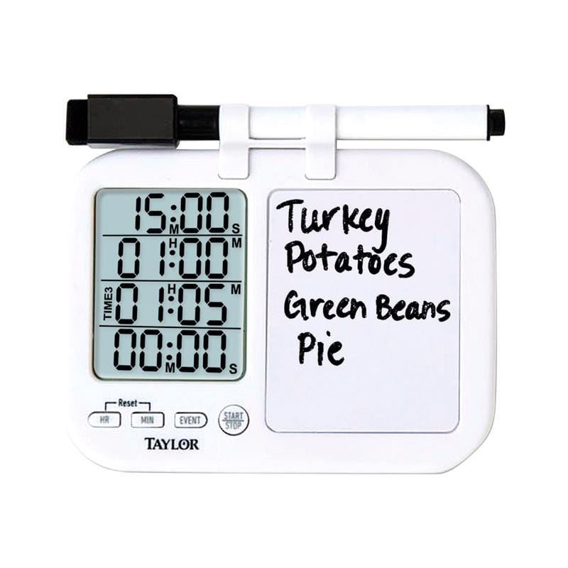 Taylor 5849 Digital Plastic Timer with Whiteboard