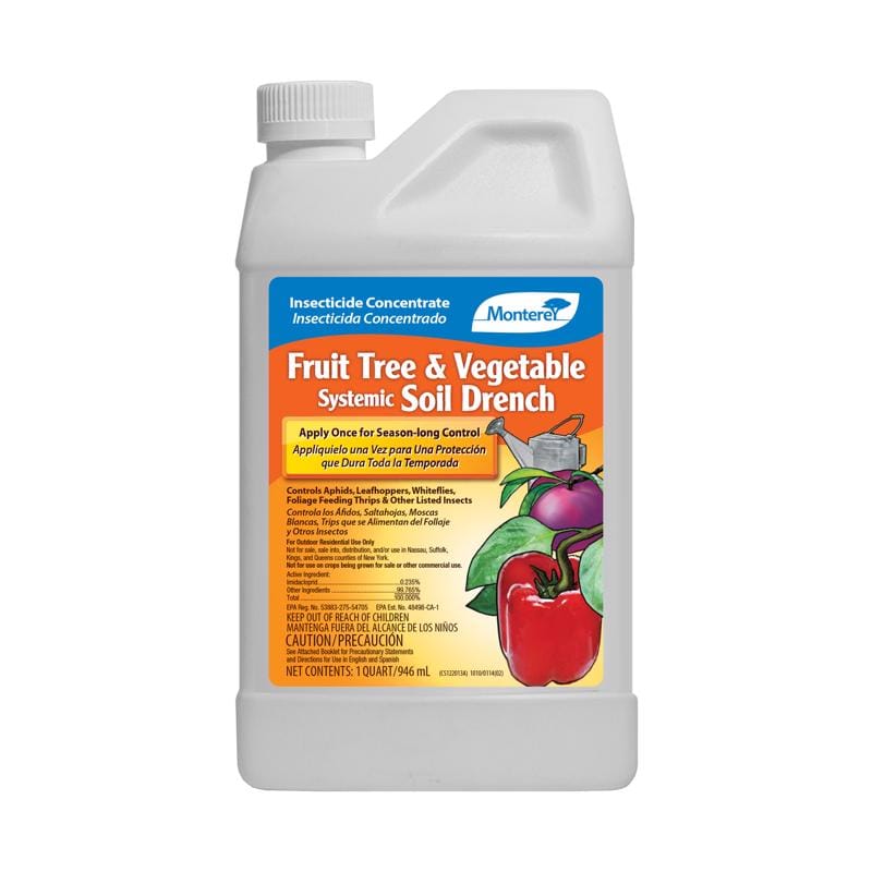 Monterey LG 6274 Fruit Tree & Vegetable Soil Drench Insect Killer Liquid Concentrate 32 oz