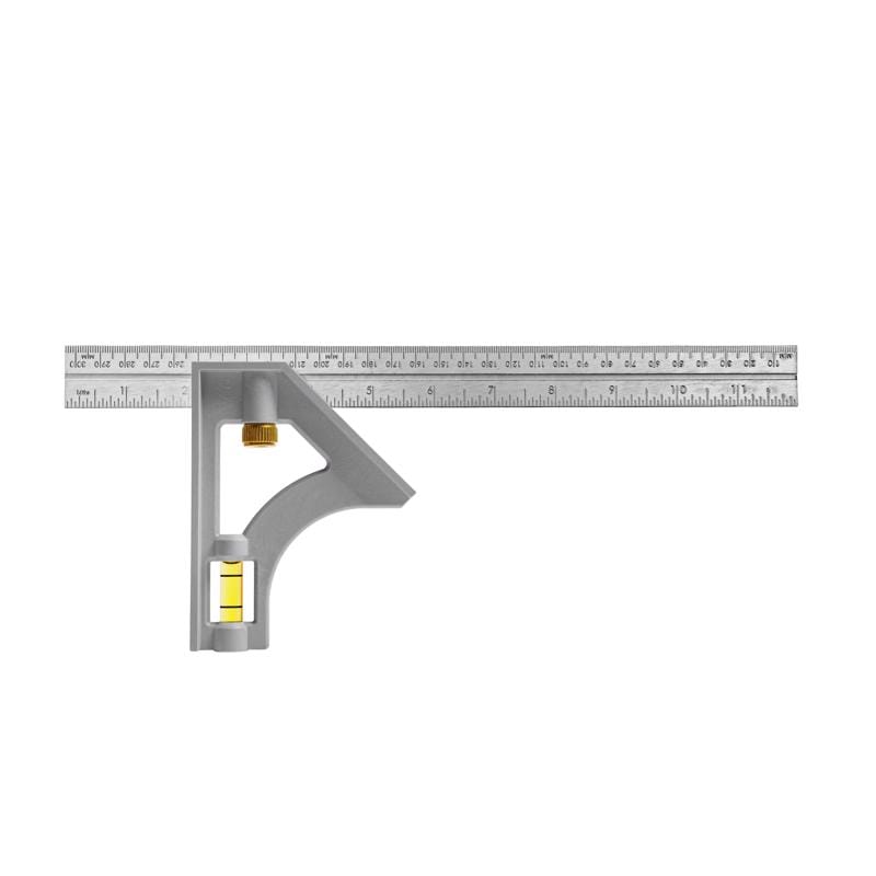 Johnson 415 Structo-Cast 12 in. L X 4-7/8 in. H Steel Combination Square