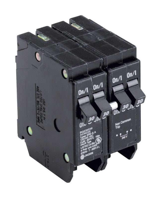 Eaton BQ230230 30/30 amps Plug In 4-Pole Circuit Breaker
