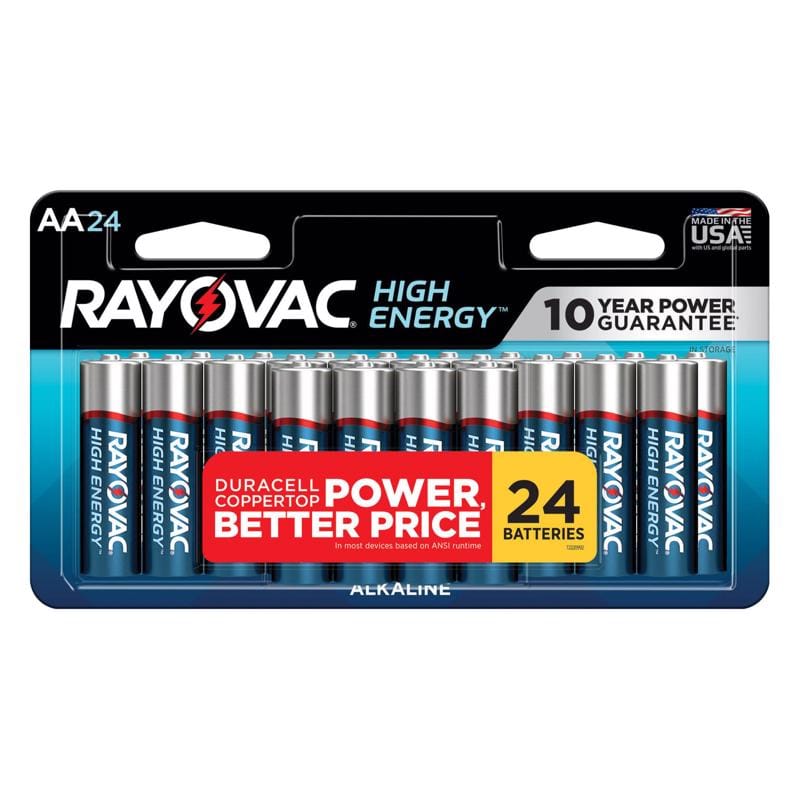 Rayovac 815-24T AA Alkaline Batteries 24 pk Boxed