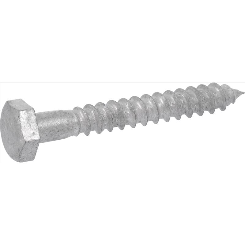 Hillman 812078 3/8 in. X 5-1/2 in. L Hex Hot Dipped Galvanized Steel Lag Screw 50 pk
