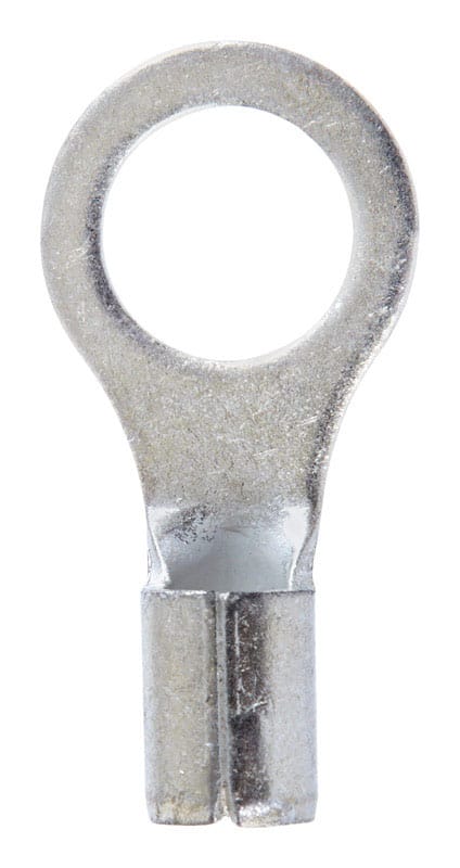 Jandorf 60793 8 Ga. Insulated Wire Ring Terminal Silver 2 pk