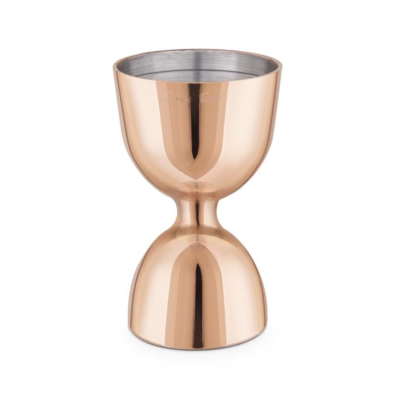 Final Touch FTA7034-17 Copper Stainless Steel Double Jigger