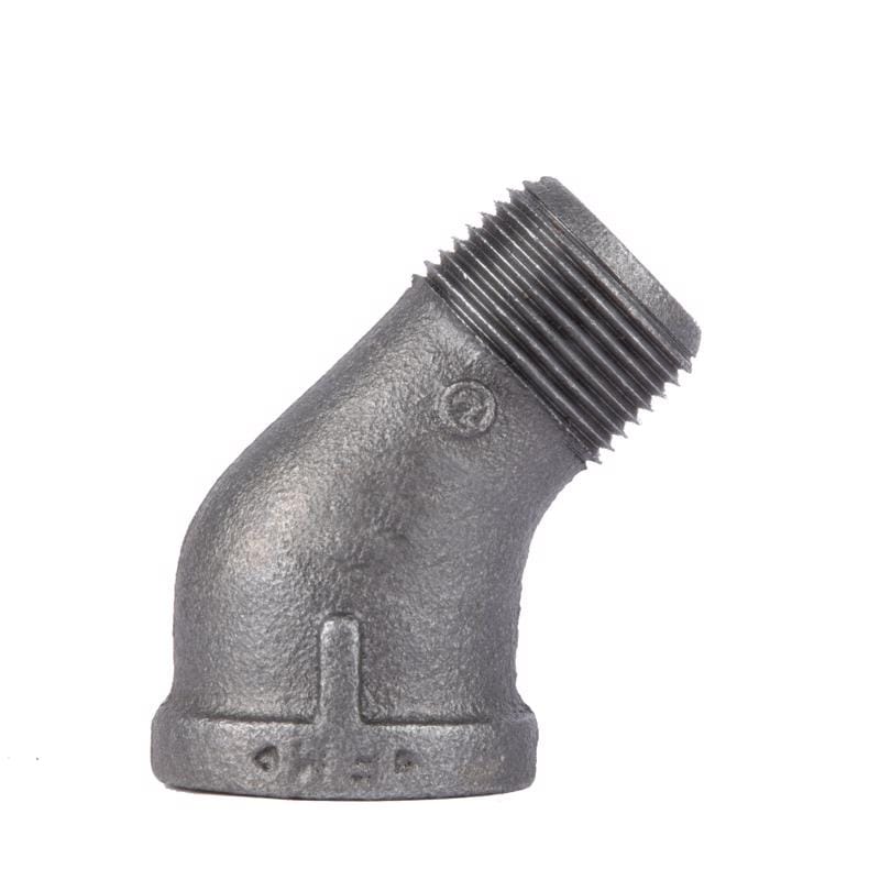 STZ Industries 501537 1/4 in. MIP each X 1/4 in. D FIP Black Malleable Iron 45 degree Street Elbow