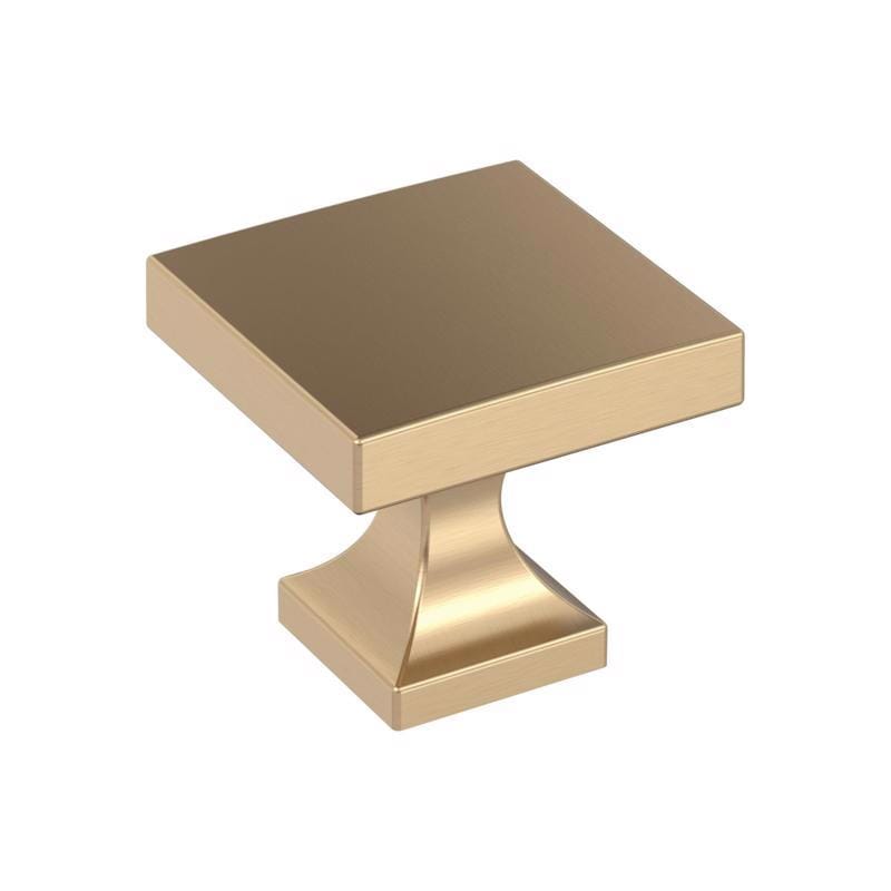 Amerock BP37024CZ Pedestal Transitional Square Cabinet Knob 1 in. Champagne Bronze 1 pk