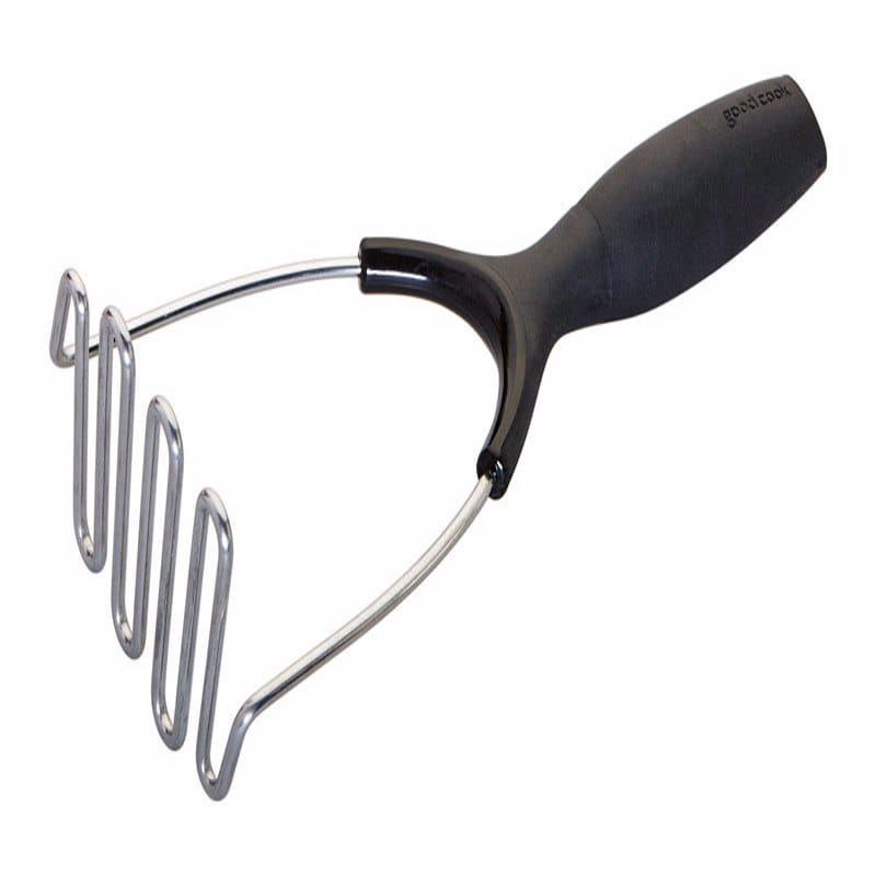 Good Cook 20442 Touch Silver/Black Stainless Steel Potato Masher