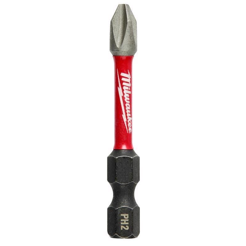 Milwaukee 48-32-5004 Shockwave Phillips #2 X 2 in. L Impact Power Bit Steel 15 pc