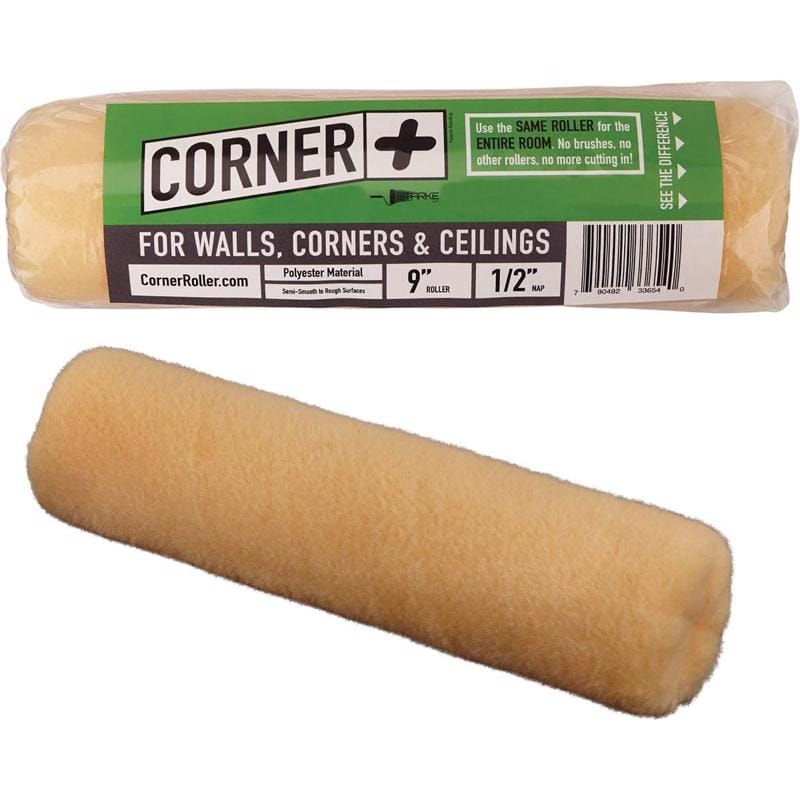 Corner + Roller 76512 Polyester 9 in. W X 1/2 in. Paint Roller Cover 1 pk