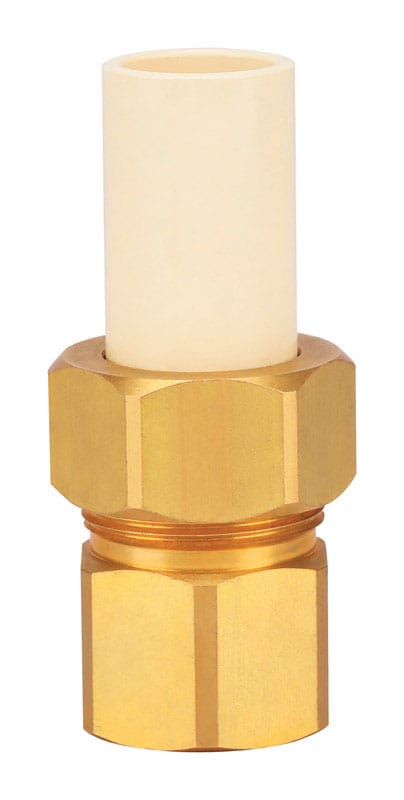 Homewerks 545-34-34-B Schedule 40 3/4 in. Compression X 3/4 in. D FPT CPVC/Brass Adapter Coupling