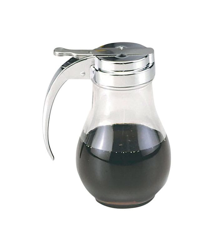 Norpro 746 Silver/Clear Glass/Steel Syrup Dispenser 12 oz
