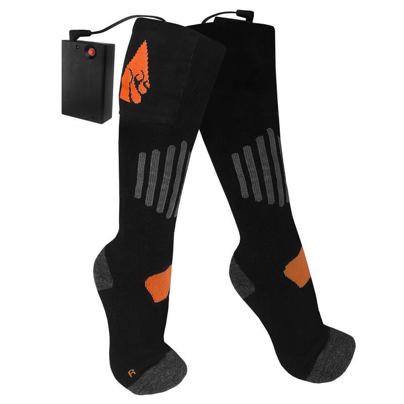 Actionheat 675595807442 Unisex Heated S/M Socks Black