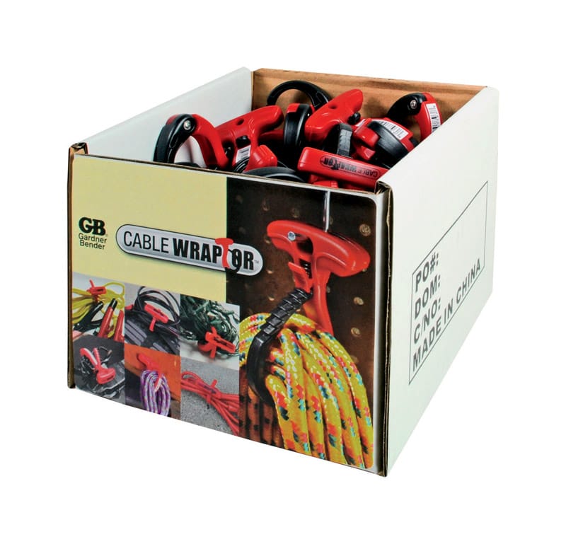 Gardner Bender CW-T1RR50 1-1/2 in. D X 1.5 in. L Black/Red Plastic Cable Organizer