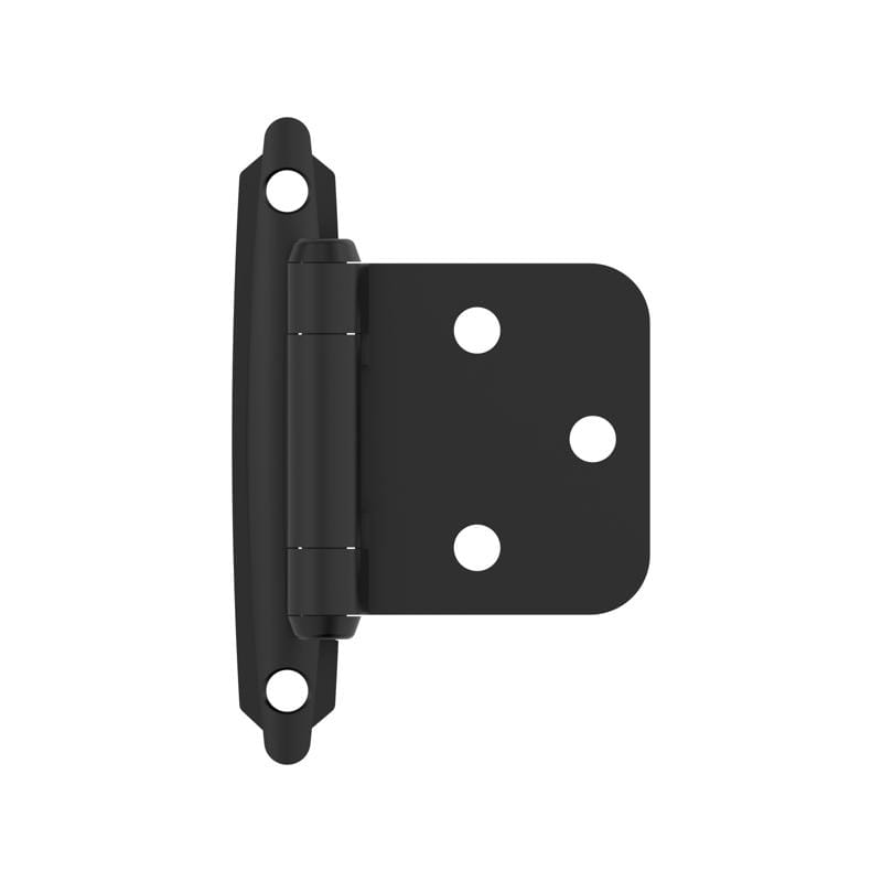 Amerock BPR3429FB 1 13/16 in. W X 2-3/4 in. L Black Steel Self-Closing Hinge 2 pk