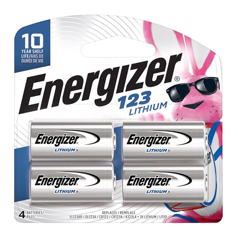Energizer EL123BP-4 Lithium 123 3 V Camera Battery 4 pk