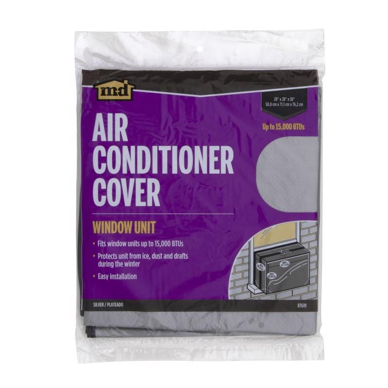 M-D Building Products 87619 30 in. H X 28 in. W Rectangle Outdoor Window Air Conditioner Cover