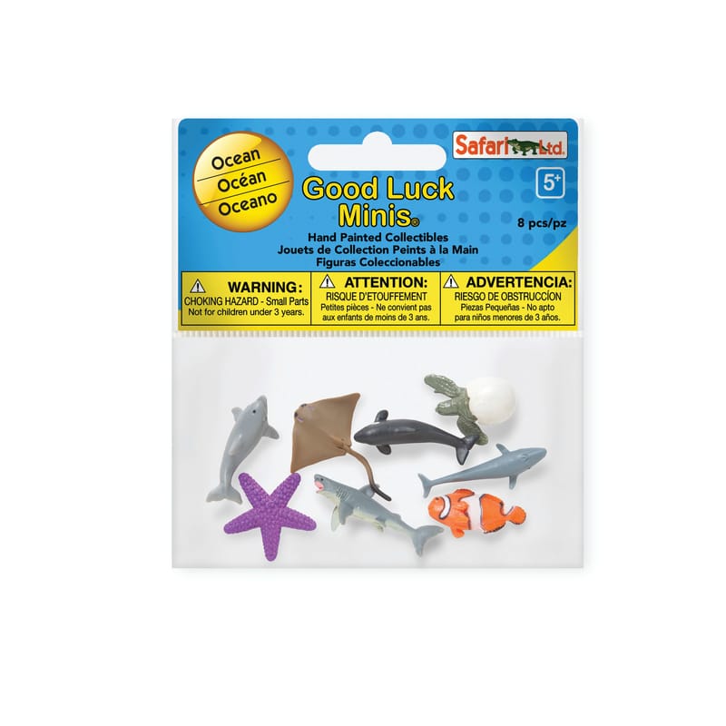 Safari LTD. 346422 Good Luck Minis Ocean Fun Toys 8 pc