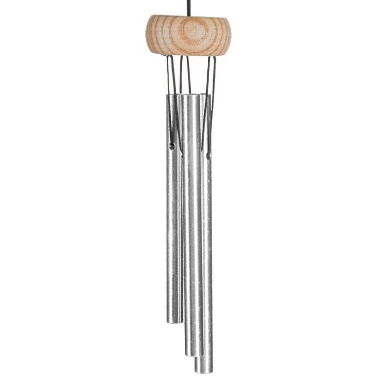 Woodstock Chimes PCS Signature collection Silver Aluminum/Wood 6 in. Piccolo Wind Chime