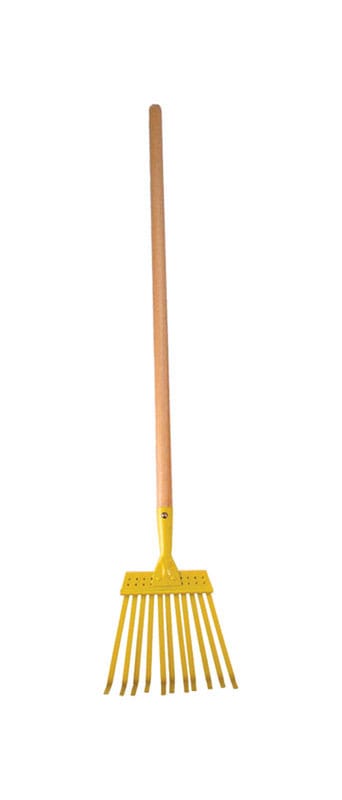 Rugg CO4 31 in. 11 Tine Steel Leaf Rake Wood Handle