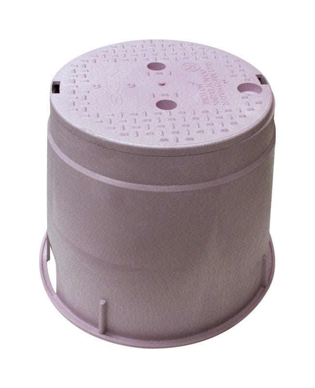 NDS 111PBCR* 12-7/8 in. W X 10 in. D X 11-5/8 in. H Round Valve Box with Lid Purple