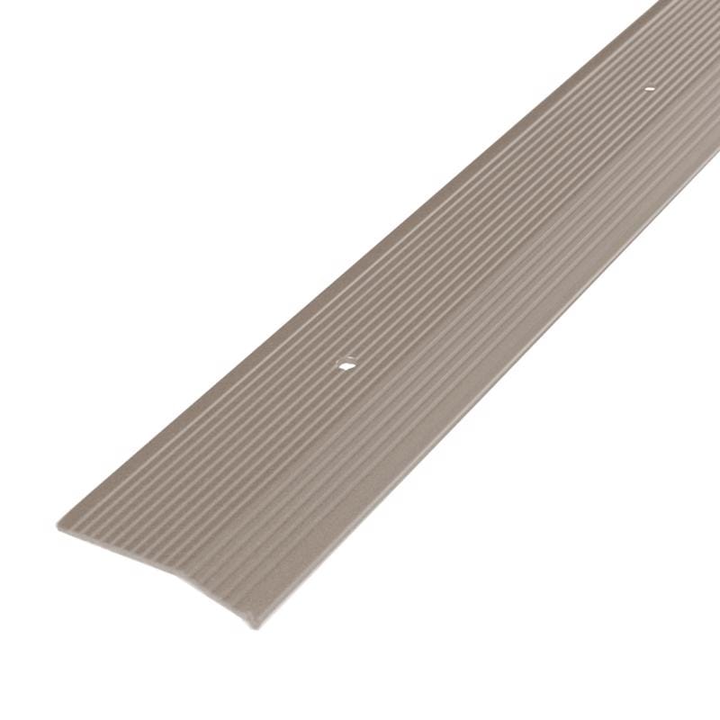 M-D Building Products 43860 0.375 in. H X 2 in. W X 72 in. L Prefinished Pewter Aluminum Carpet Trim