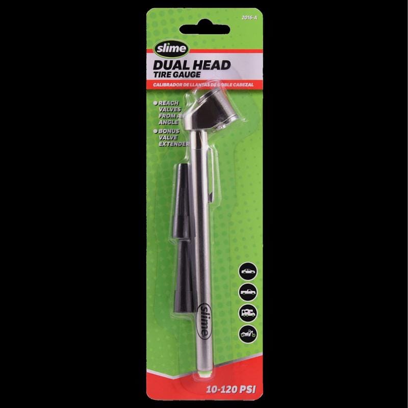 Slime 2016-A Dual Head 120 psi Pencil Tire Pressure Gauge