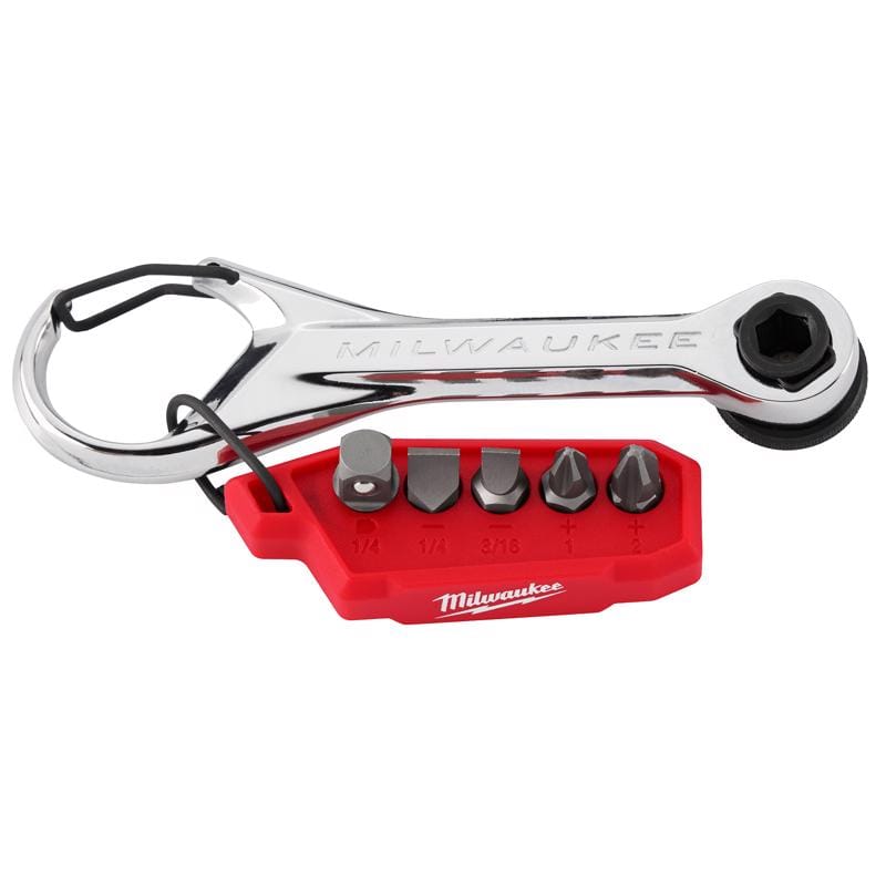 Milwaukee 48-22-2950 1/4 in. drive Multi-Bit Mini Ratchet