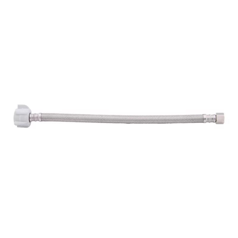 BrassCraft PLS1-12DL F Plumbshop 3/8 in. Compression pc X 7/8 in. D Ballcock 12 in. Braided Stainless Steel Supp