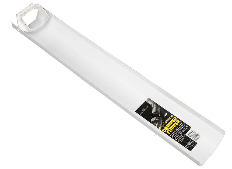 Amerimax 37030HP Dripper Flipper 2.5 in. H X 4.5 in. W X 30 in. L White Vinyl Downspout Extension