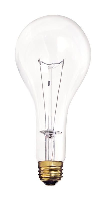 Satco S4959 300 W PS25 A-Line Incandescent Bulb E26 (Medium) Warm White 1 pk